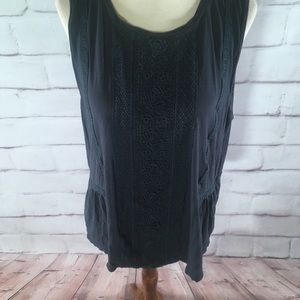 LOFT Oversized Eyelet Lace Tank Top